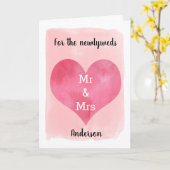 Roze Waterverf Hartelijk gelukwensen Weddenschap K Kaart (Gele Bloem)