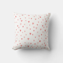 Roze Waterverf Hartpatroon Decoratie Kunst
