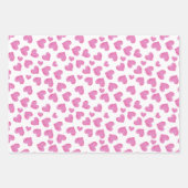 Roze Waterverf Hearts Cute Valentijnsdag Inpakpapier Vel (Voorkant 2)