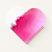 Roze waterverf het creatieve levenscitaat notitieboek (Achterkant)