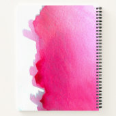 Roze waterverf het creatieve levenscitaat notitieboek (Achterkant)
