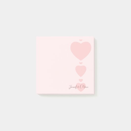 Roze Waterverf hoort elegante grafische weergave i Post-it® Notes (Voorkant)
