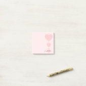 Roze Waterverf hoort elegante grafische weergave i Post-it® Notes (Op bureau)
