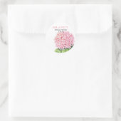 Roze Waterverf Hydrangea Stickers (Tas)