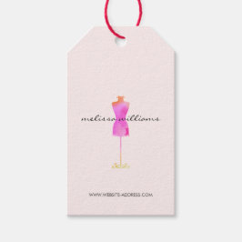 Roze Waterverf Jurk Mannequin Boutique II Cadeaulabel