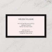 Roze Waterverf Jurk Mannequin Poshmark Verkoper II Visitekaartje (Achterkant)