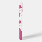 Roze Waterverf kerstboompatroon Case-Mate iPhone Case (Achterkant / Rechts)