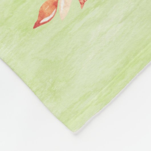 Roze Waterverf Kleine Koe Fleece Deken (Hoek)