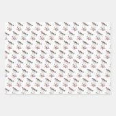 Roze Waterverf Kleine Koe Inpakpapier Vel (Voorkant 3)