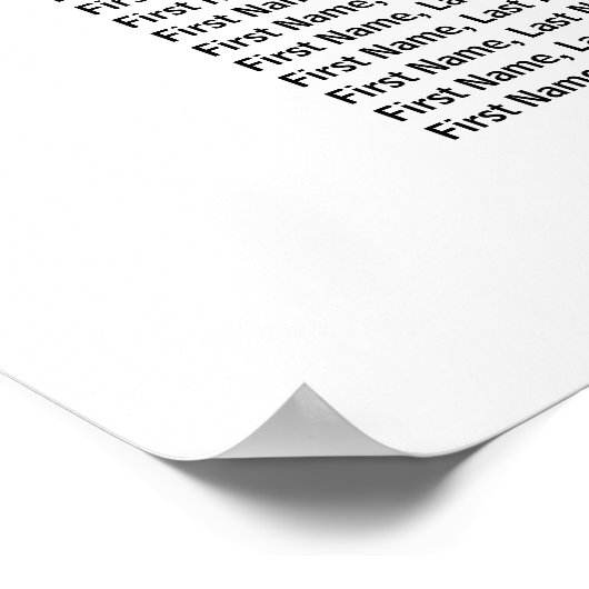 Roze Waterverf Kloof 14-Tabel Zitplaatje Poster (Hoek)