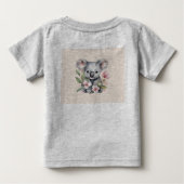 Roze waterverf koala verjaardag (Achterkant)