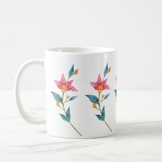 Roze waterverf koffiemok (Links)