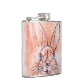  roze waterverf konijnenhandverf heupfles (Rechts)