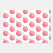 Roze Waterverf Kookcake (kerststaartpapier) Inpakpapier Vel (Voorkant 2)