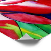 Roze waterverf kunst schilderij poster (Hoek)