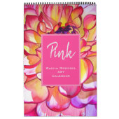 Roze waterverf kunstkalender Sacha Grossel Kalender (Hoes)