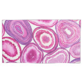 Roze waterverf kussensloop (Voorkant-Links)