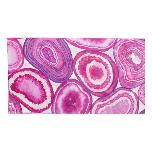 Roze waterverf kussensloop (Achterkant-Rechts)