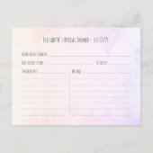 Roze Waterverf laat het Vrijgezellenfeest van de b Uitnodiging Briefkaart (Achterkant)