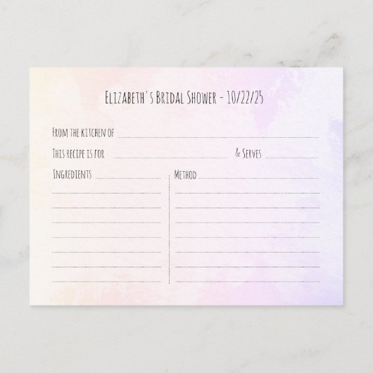 Roze Waterverf laat het Vrijgezellenfeest van de b Uitnodiging Briefkaart (Achterkant)