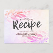 Roze Waterverf laat het Vrijgezellenfeest van de b Uitnodiging Briefkaart (Voorkant)