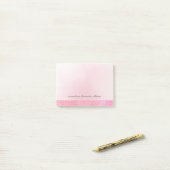 Roze Waterverf Lace Pattern Post-it® Notes (Op bureau)