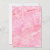 Roze Waterverf Lente Trouwkaart Save the Date Kaart (Achterkant)