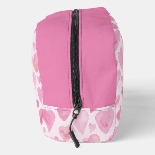 Roze waterverf liefde hart toilettasje (Rechts)