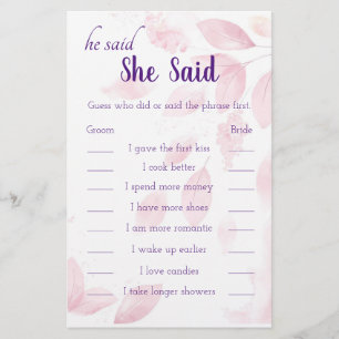 Roze Waterverf liet weten dat ze een spelkaart zei Flyer