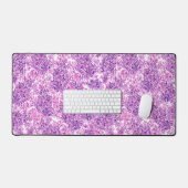 Roze waterverf lila bloemen bureaumat (Keyboard & Muis)