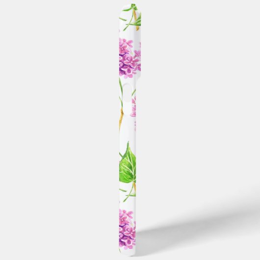 Roze waterverf lila bloemen Case-Mate iPhone case (Achterkant / Rechts)