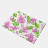 Roze waterverf lila bloemen deurmat (Schuin)