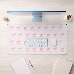 Roze Waterverf lint bureau mat