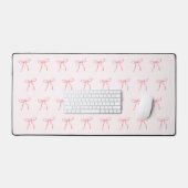 Roze Waterverf lint bureau mat (Keyboard & Muis)