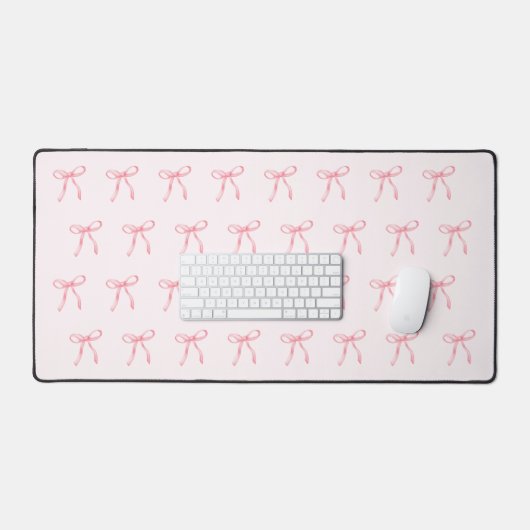 Roze Waterverf lint bureau mat (Keyboard & Muis)