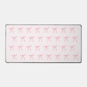 Roze Waterverf lint bureau mat (Voorkant)