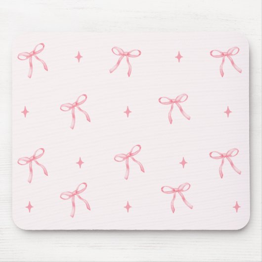 Roze Waterverf lint Muismat (Voorkant)