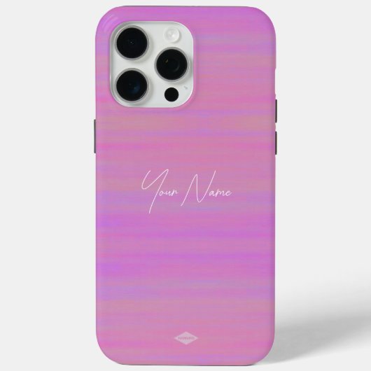 Roze Waterverf Look Mobiele Telefoon Case (Achterkant)
