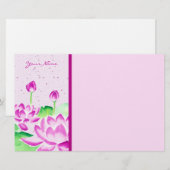 roze Waterverf Lotus Briefpapier (Voorkant / Achterkant)