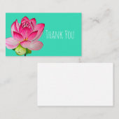 Roze waterverf lotus fine art. notitiekaartje (Voorkant / Achterkant)