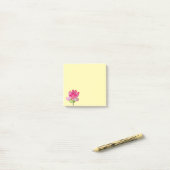 Roze waterverf lotus fine art. post-it® notes (Op bureau)