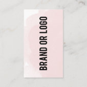 Roze Waterverf maakt verbinding met de Amerikaanse Visitekaartje (Achterkant)