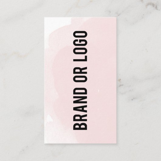 Roze Waterverf maakt verbinding met de Amerikaanse Visitekaartje (Achterkant)