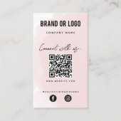 Roze Waterverf maakt verbinding met de Amerikaanse Visitekaartje (Voorkant)