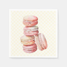 Roze Waterverf Macaron