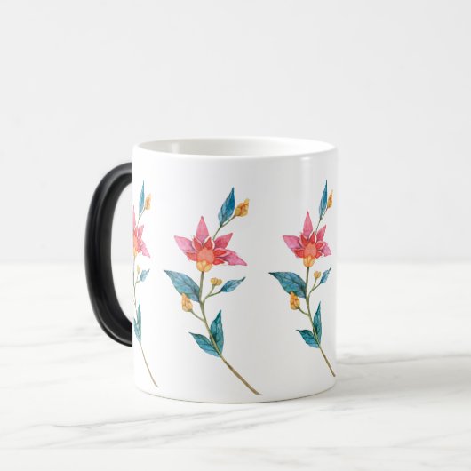 Roze waterverf magische mok (Voorkant links)