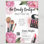 Roze Waterverf make-up artiest Flyer (Voorkant)