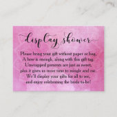 Roze Waterverf Mandala Display Vrijgezellenfeest C Informatiekaartje (Voorkant)