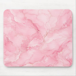 Roze Waterverf Marmer Patroon Muismat