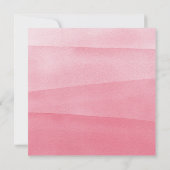 Roze Waterverf meisjes bevestiging Kaart (Achterkant)